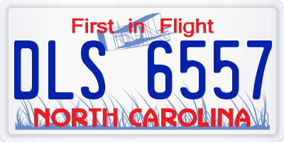 NC license plate DLS6557