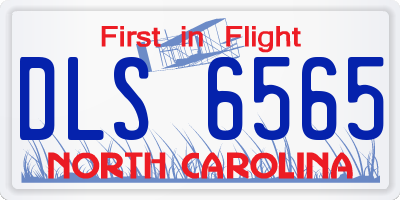 NC license plate DLS6565