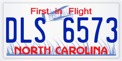 NC license plate DLS6573