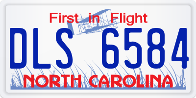 NC license plate DLS6584