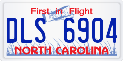 NC license plate DLS6904