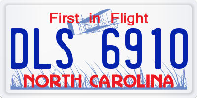 NC license plate DLS6910