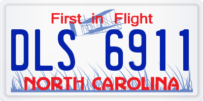 NC license plate DLS6911