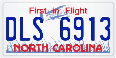NC license plate DLS6913