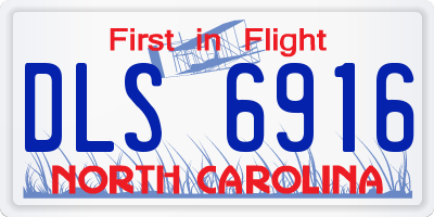NC license plate DLS6916