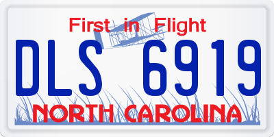 NC license plate DLS6919