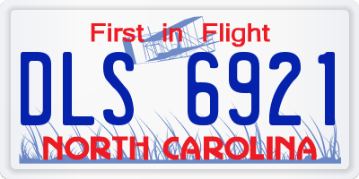 NC license plate DLS6921