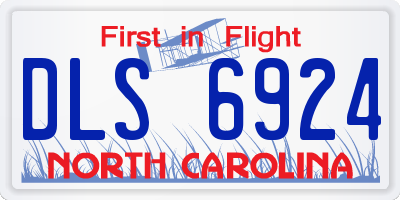 NC license plate DLS6924