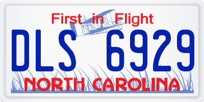 NC license plate DLS6929