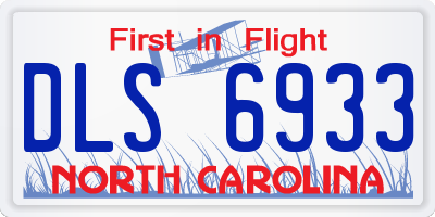 NC license plate DLS6933