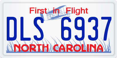 NC license plate DLS6937