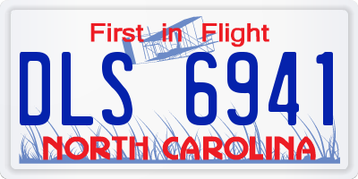 NC license plate DLS6941