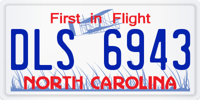 NC license plate DLS6943