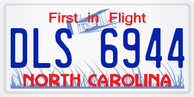 NC license plate DLS6944