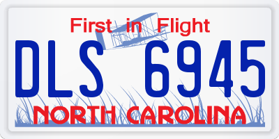 NC license plate DLS6945