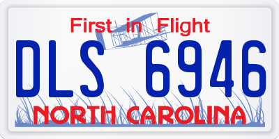 NC license plate DLS6946