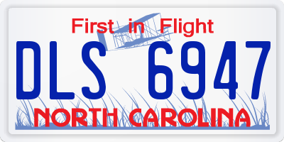 NC license plate DLS6947