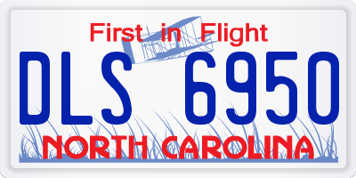 NC license plate DLS6950