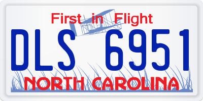 NC license plate DLS6951