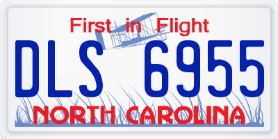 NC license plate DLS6955