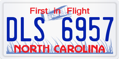 NC license plate DLS6957