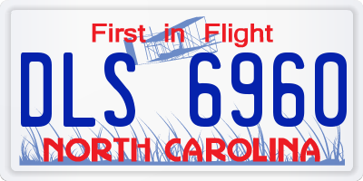 NC license plate DLS6960