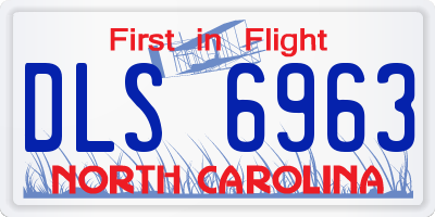 NC license plate DLS6963