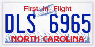 NC license plate DLS6965
