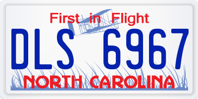 NC license plate DLS6967