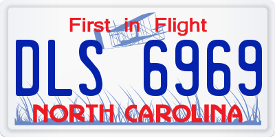 NC license plate DLS6969