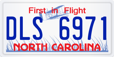 NC license plate DLS6971