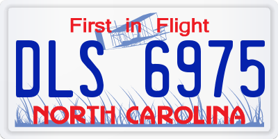 NC license plate DLS6975