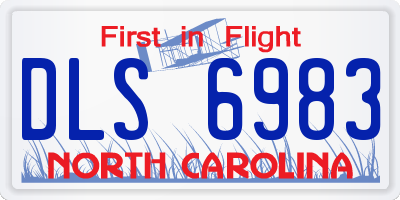 NC license plate DLS6983