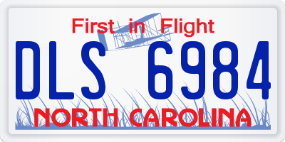 NC license plate DLS6984