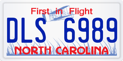 NC license plate DLS6989