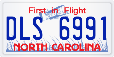 NC license plate DLS6991