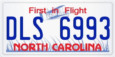 NC license plate DLS6993