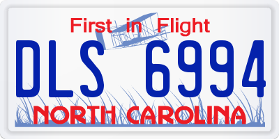 NC license plate DLS6994