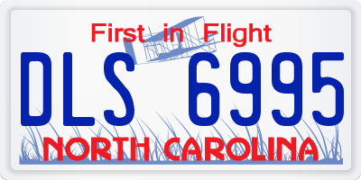NC license plate DLS6995