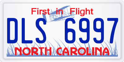 NC license plate DLS6997