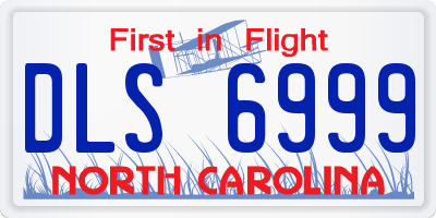 NC license plate DLS6999