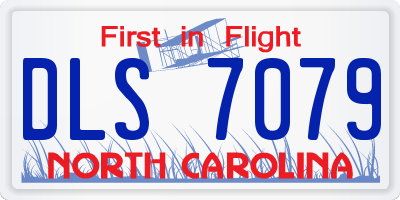 NC license plate DLS7079
