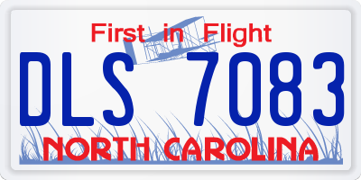 NC license plate DLS7083