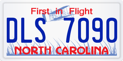 NC license plate DLS7090