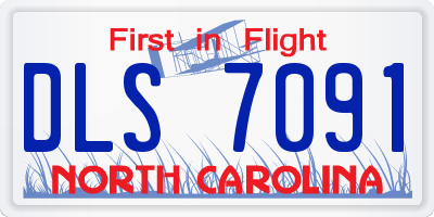 NC license plate DLS7091