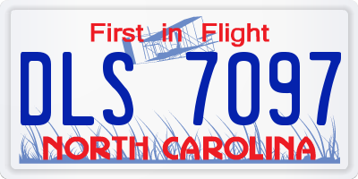 NC license plate DLS7097
