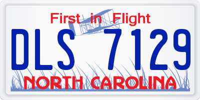 NC license plate DLS7129