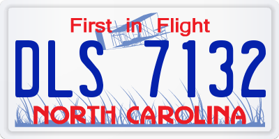 NC license plate DLS7132