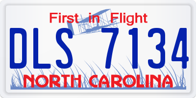 NC license plate DLS7134