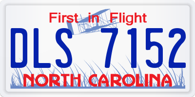 NC license plate DLS7152
